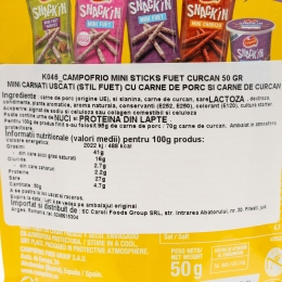 Mini stick fuet curcan 50g