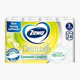 Hârtie igienică Deluxe Camomile Comfort, 3 straturi, 24 role