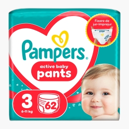 Scutece chiloțel Pants Jumbo Pack mărimea 3, 6-11kg, 62 buc