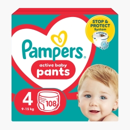Scutece chiloțel Pants Mega Box mărimea 4, 9-15kg, 108 buc