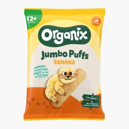 Baghete BIO din porumb, ovăz și banană, 25g, +6 luni