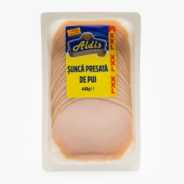 Șuncă presată pui feliată 440g