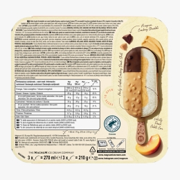 Înghețată cu piersică La Pêche, 3x90ml