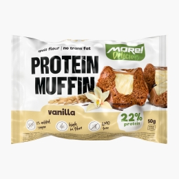 Brioșă proteică cu vanilie, fără zahăr adăugat 50g