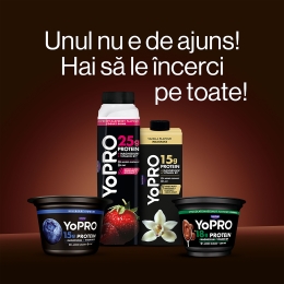 Produs lactat fermentat cu stracciatella, bogat în proteine, fără zahăr adăugat 160g