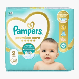 Scutece Premium Care Jumbo Pack, mărimea 2, 4-8kg, 88 buc