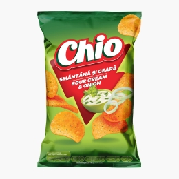 Chipsuri din cartofi cu gust de smântână și ceapă 125g