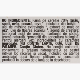 Biscuiți eco pentru copii, 5 cereale, +6 luni, 100g