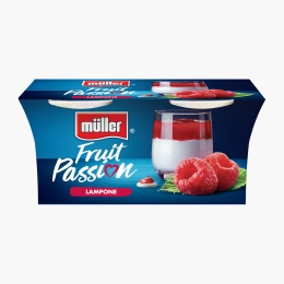 Iaurt cu zmeură Fruit Passion, pachet 2x125g