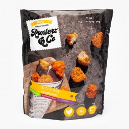 Bucățele de pui pane amestec picant 300g