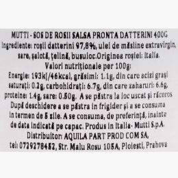 Sos de roșii Salsa Pronta Datterini 400g