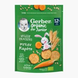 Crackers organici cu morcovi, 100g, +12 luni