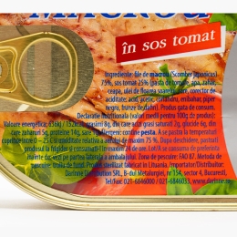 File de macrou în sos tomat 190g