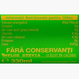 Limonadă carbogazoasă cu lime & mentă 330ml