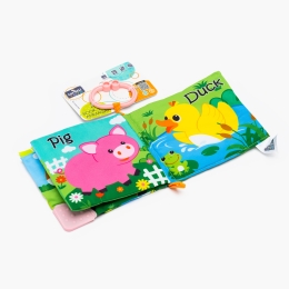 Cărticică interactivă pentru bebeluși, Ferma Animalelor, 0+ luni 