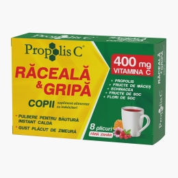 Propolis C Răceală & Gripă, copii, 8 plicuri