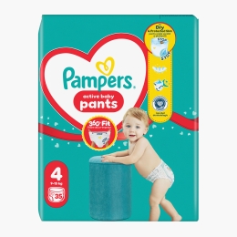 Scutece chiloțel Active Baby Pants XXL Box, mărimea 4, 9-15kg, 35 buc