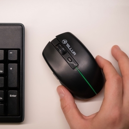 Mouse wireless Silent Click, negru