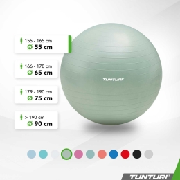 Minge de gimnastică 55cm, verde mentă