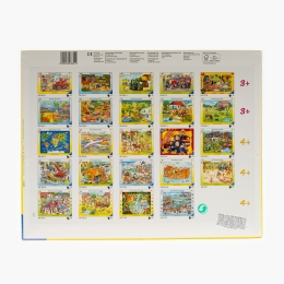Puzzle-Harta lumii cu animale 30 piese 4+ ani