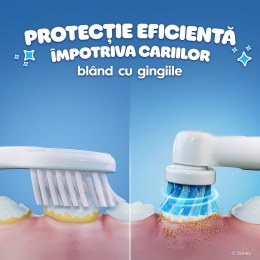 Periuță de dinți electrică Pro Kids Frozen, 2 moduri de periaj, 1 capăt, 4 autocolante, trusă de călătorie,  3+ ani