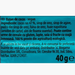 Baton eco de cocos 40g