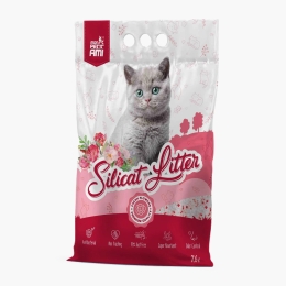 Așternut igienic pentru pisici Silicat, lavandă 7.6l