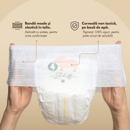 Scutece chiloțel din bambus mărimea 4, 10-15kg, 84 buc