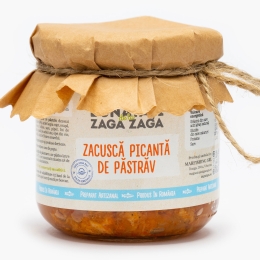 Zacuscă picantă de păstrăv 200g