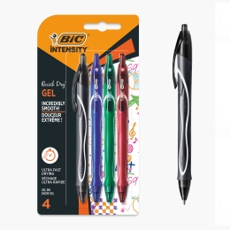 Set 4 pixuri cu gel Roller Gelocity Quick Dry (albastru, negru, roșu, verde)