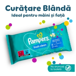 Șervetele umede pentru bebeluși, Fresh Clean, 52 buc
