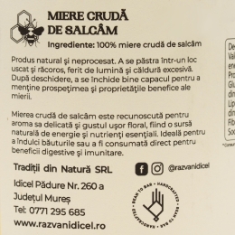 Miere de salcâm crudă eco 450g
