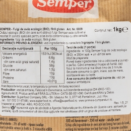 Fulgi de ovăz eco fără gluten 1kg