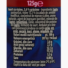 Iaurt Cremosso cu aromă de vișine 125g