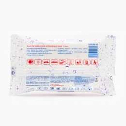 Șervețele umede antibacteriene violet 15 buc