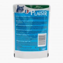 Hrană umedă pentru pisici adult, 100g, păstrăv și creveți 