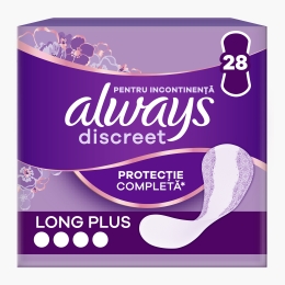 Absorbante zilnice pentru incontinență urinară Discreet liners long plus 28 buc