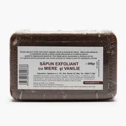 Săpun exfoliant cu miere și vanilie 200g