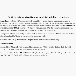 Pastă de măsline și roșii uscate, 190g
