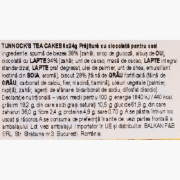 Prăjituri cu ciocolată cu lapte Tea Cakes 6x24g