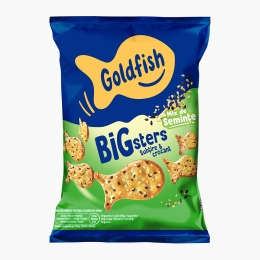 Snacks peștișori crocanți cu susan Bigsters 80g