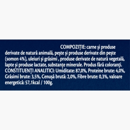 Recompense lichide pentru pisici, cu somon Deli Moments 4x10g
