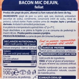 Bacon Mic-dejun feliat 100g