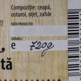 Ceapă murată cu usturoi în oțet 720g