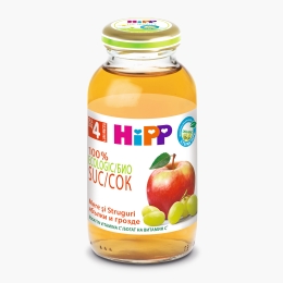 Suc eco de mere și struguri, +4 luni, 0.2l