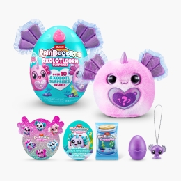 Jucărie de pluș Rainbocorn - Axolotl (surpriză)