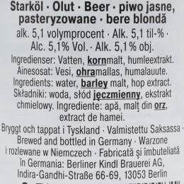 Bere blondă sticlă 0.5l