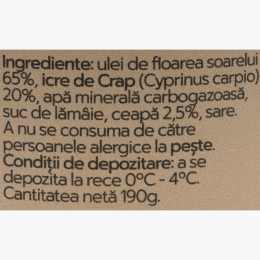 Salată de icre de crap cu ceapă 190g