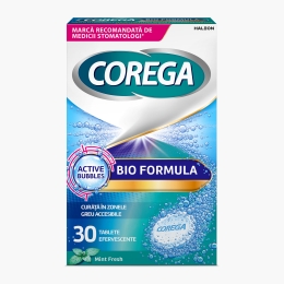 Tablete efervescente pentru curățarea zilnică a protezelor dentare Bio Formula, 30 buc