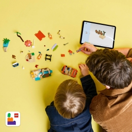 Călătoria familiei lui Blue cu mașina la plajă, 11202 Bluey, 133 piese, +4 ani